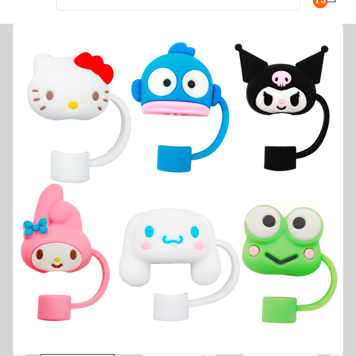 Character Straw cover