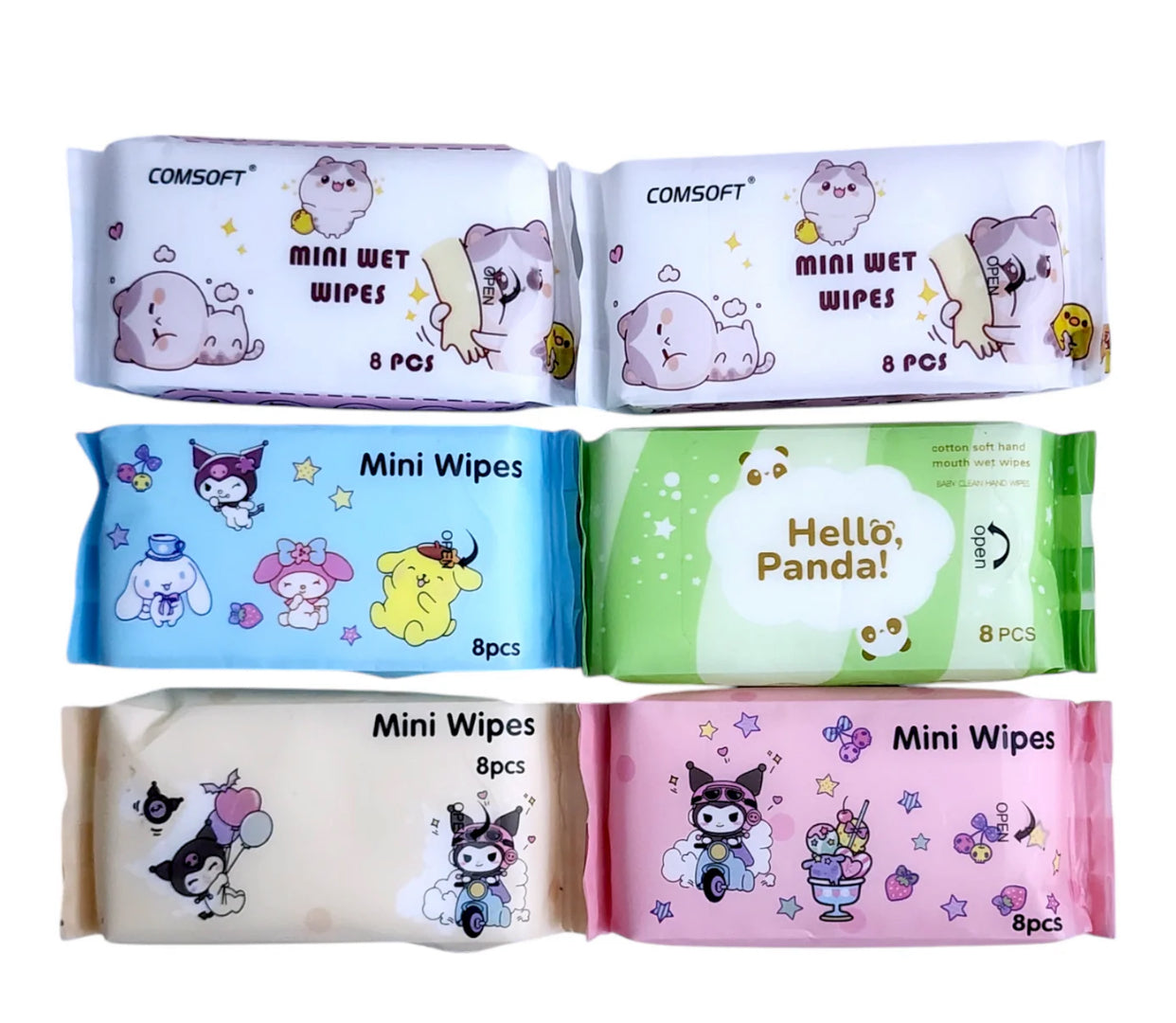 Mixed Mini wipes pack
