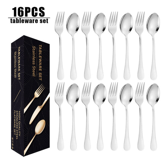 24-Piece Stainless Steel Cutlery Set – Mirror Polish